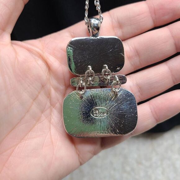 Lia‎ Sophia Long Large Pendant Necklace NWT - Picture 4 of 6